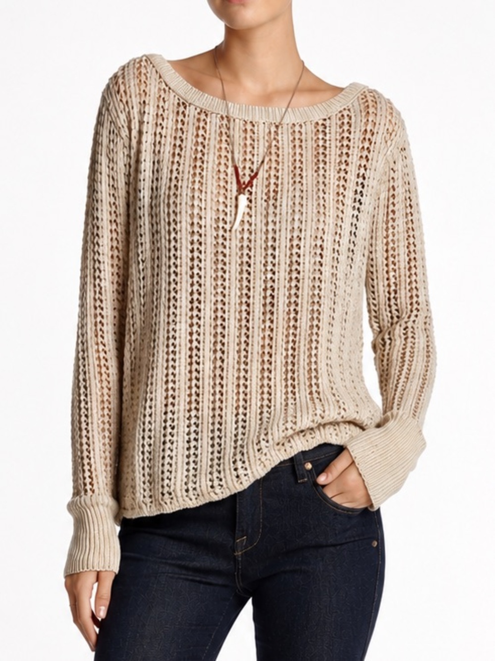 Calypso St. Barth Varinka Beachy Open Knit Sweater